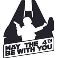 thumbnail image 1 of May the 4th Be With You Star Wars Character Wall Art Vinyl Sticker Design Decal Girls Boy Kid Bedroom Nursery Kindergarten Fun Home Children Room Decor Sticker Wall Vinyl Decoration Size (30x27 inch), 1 of 1