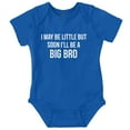 thumbnail image 1 of May Be Little But Soon a Big Bro Bodysuit Jumper Boys Infant Baby Brisco Brands 6M, 1 of 6