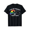 thumbnail image 1 of May Be Straight But I Don'T Hate Gay Rainbow Pride Flag LGBTQ T-Shirt, 1 of 5