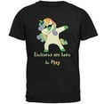 thumbnail image 1 of May Birthday Dabbing Unicorn Sunglasses Mens T Shirt Black 4X-LG, 1 of 1
