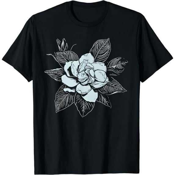 May Birthday Gardenia Flower Spring White Flower Gardening T-Shirt