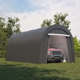 thumbnail image 1 of May in Color Domed Carport 10' x 20', Portable Garage with 2 Roll up Doors, Heavy Duty Car Canopy Party Tent, All-Season Storage Shelter Shed Carport for Motorcycle, Boat, Truck, or Garden Tools, 1 of 9