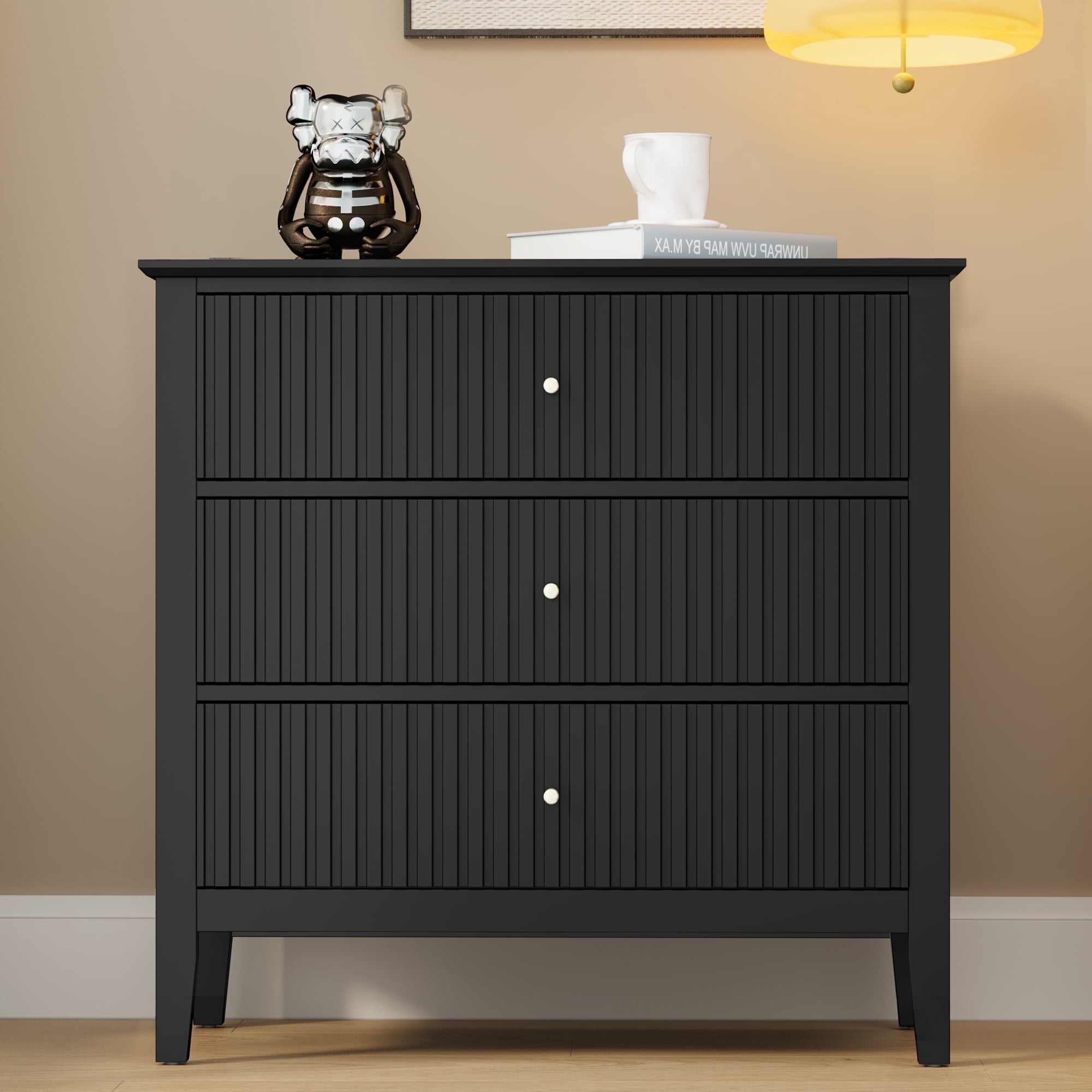 modern 3 drawer dresser room essentials Max & Lily Scandinavian Dresser, Pecan Amazon.com: Gyfimoie 3 Drawers Dresser