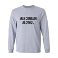 thumbnail image 1 of May Contain Alcohol Adult Long Sleeve T-shirt, 1 of 3