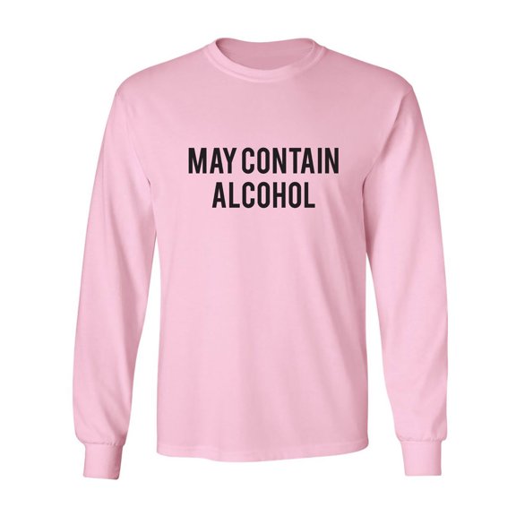 May Contain Alcohol Adult Long Sleeve T-shirt