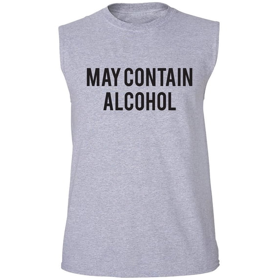 May Contain Alcohol Adult Sleeveless Tee