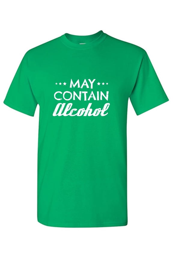 May Contain Alcohol Graphic Tee TShirt Gift