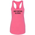 thumbnail image 1 of May Contain Alcohol Racerback Tank, 1 of 2