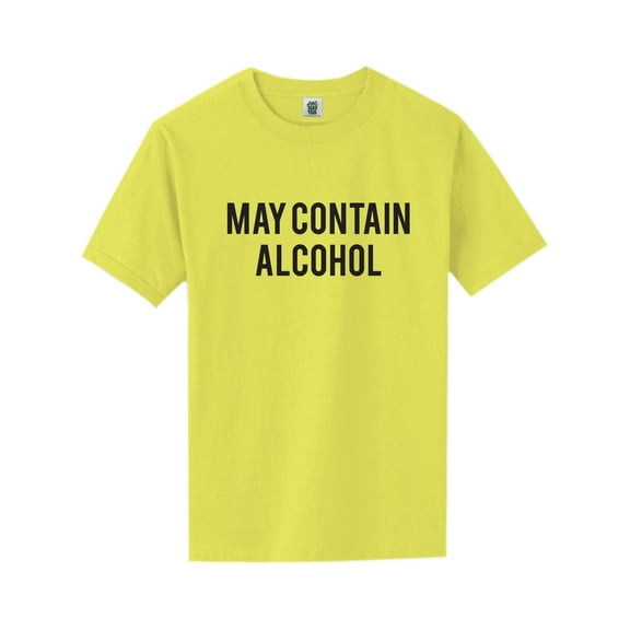May Contain Alcohol Short Sleeve Neon T-Shirt