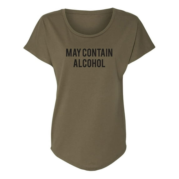 May Contain Alcohol Womens Dolman Tee