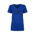 thumbnail image 1 of May Contain Alcohol Womens V-Neck T-Shirt, 1 of 2