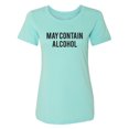 thumbnail image 1 of May Contain Alcohol Womens crewneck tee, 1 of 3