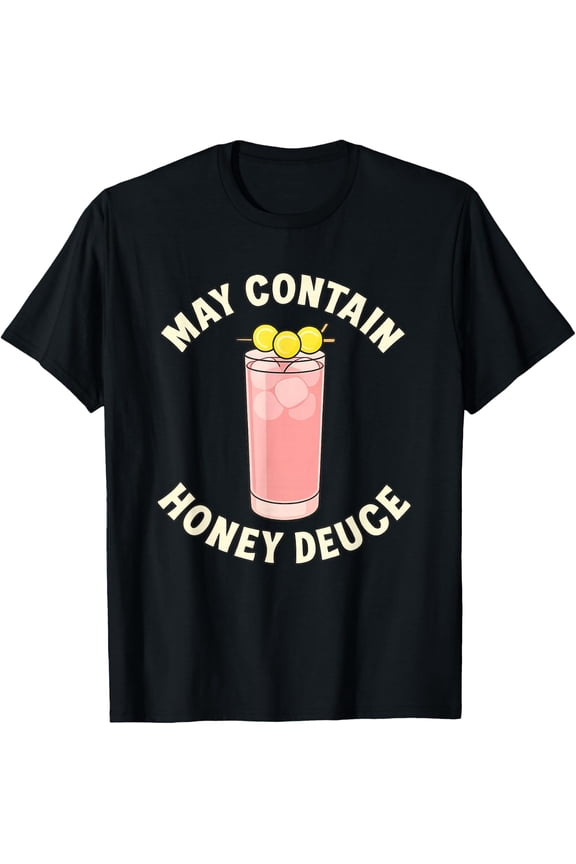 May Contain Honey Deuce Pink Tennis Cocktail T-Shirt Size S-5XL