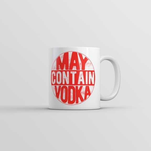 May Contain Vodka Mug Funny Sarcastic Drinking Novelty Coffee Cup