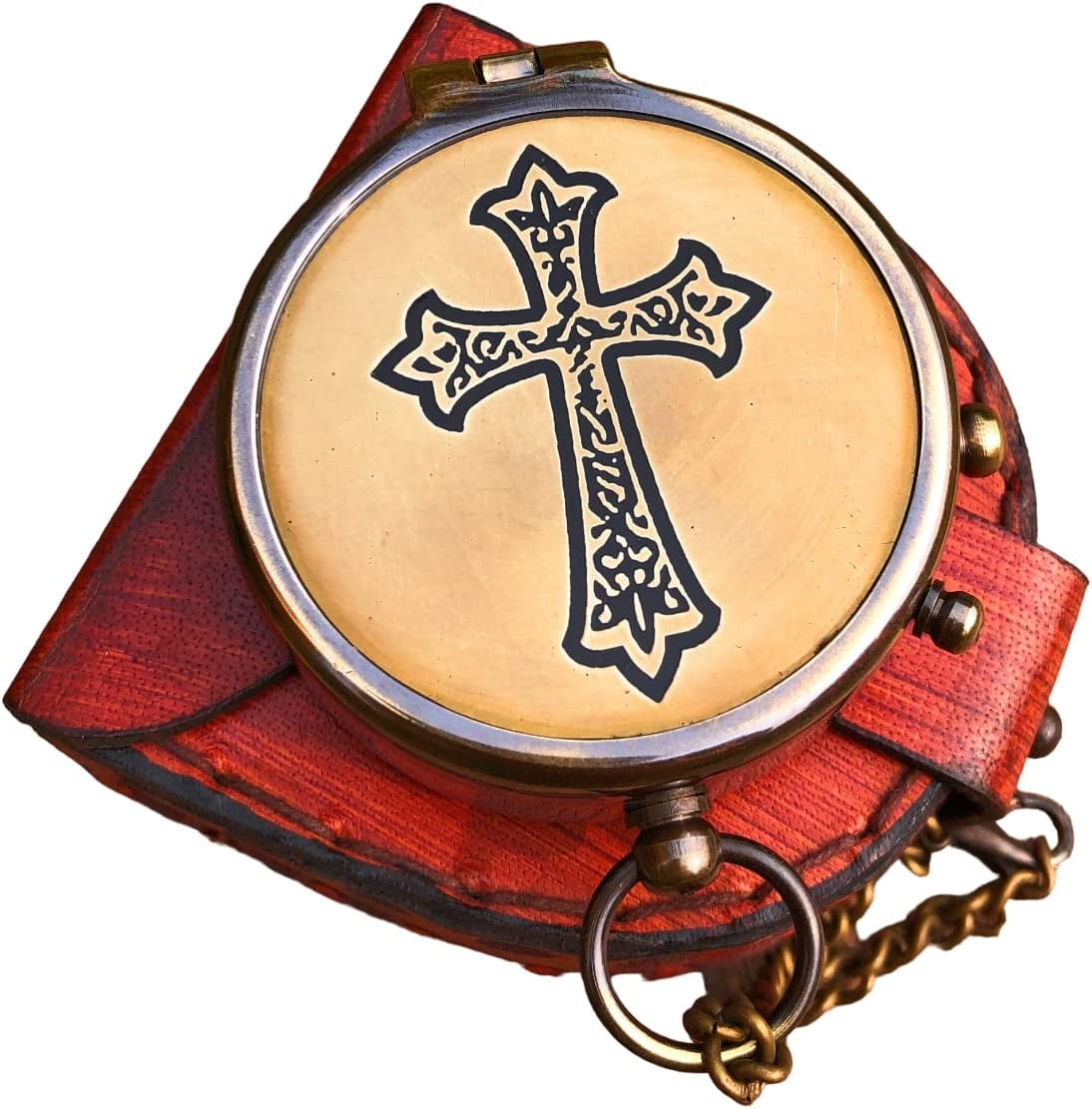 May Your Faith Always Guide You and Cross Engraved On Working Compass, Confirmation Gift Ideas, Baptism Gifts, Birthday, get well soon, Graduation gifts