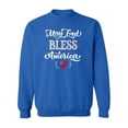 thumbnail image 1 of May God Bless America Design Sweatshirt Women -Image by Shutterstock, Female Small, 1 of 4