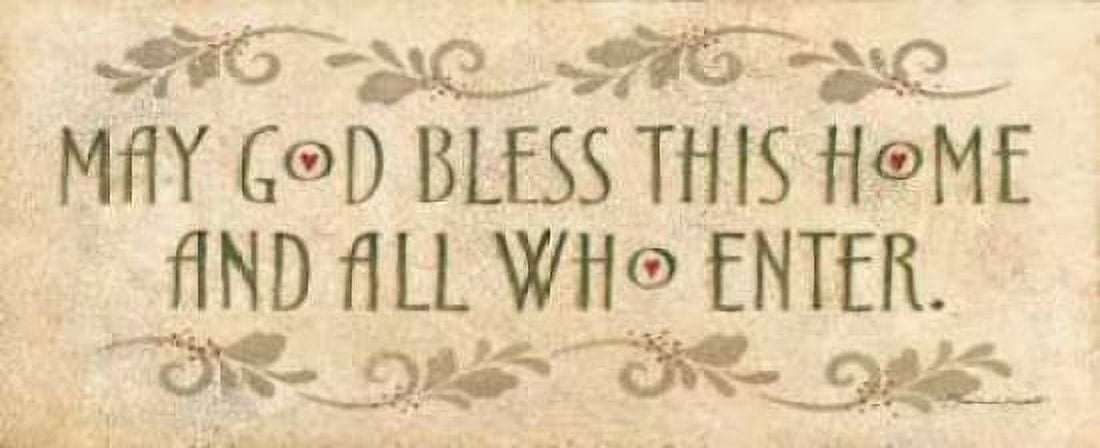 May God Bless This Hom Canvas Art - Stephanie Marrott (24 x 48)