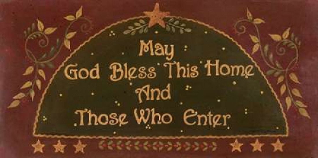May God Bless This Home Canvas Art - Jo Moulton (24 x 48)
