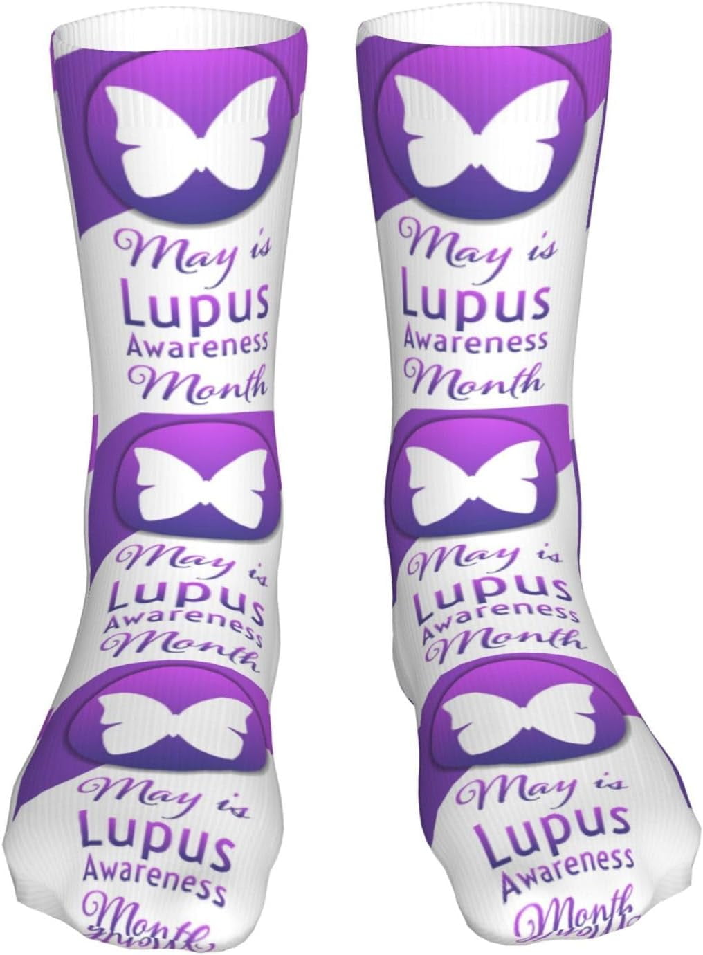 May Is Lupus Awareness Month Socks Casual Compression Stockings