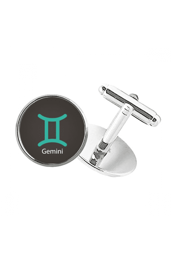 May June Geni Constellation Round Button Cuff Clip Stud Cufflinks