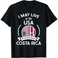 thumbnail image 1 of May Live In USA But My Story Began In Costa Rica Flag Gift T-Shirt, 1 of 4