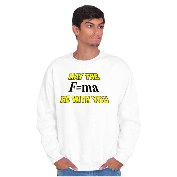 May Mass Acceleration With You Space Unisex Plus Fleece Graphic Sweatshirt Brisco Brands 2X