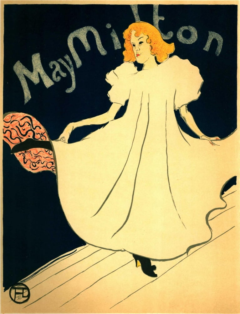 May Milton Canvas Art - H de Toulouse-Lautrec (18 x 24)