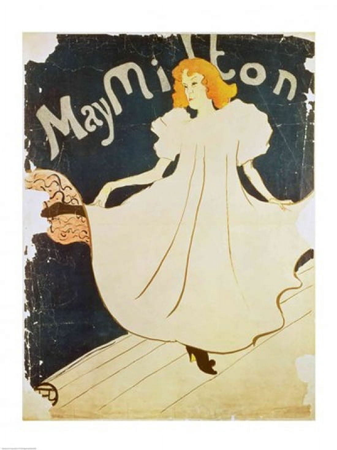 May Milton France 1895 Canvas Art - Henri de Toulouse-Lautrec (18 x 24)