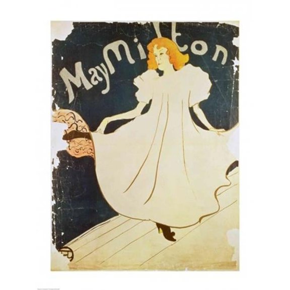 May Milton France 1895 Poster Print by Henri De Toulouse-Lautrec - 24 x 36 in. - Large