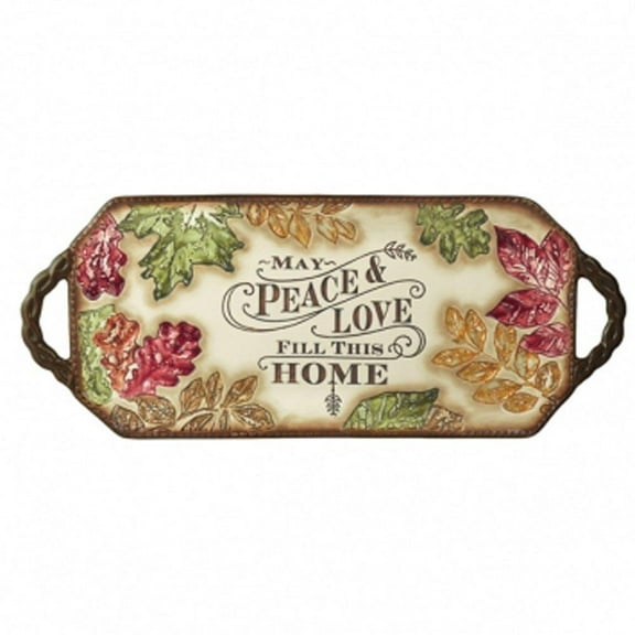 May Peace & Love Fill This HomeTray with Handles