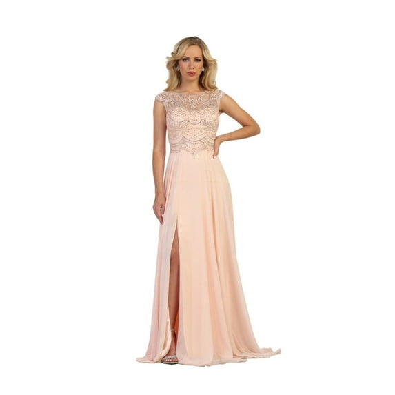May Queen Juniors Womens Classy Evening Formal Designer Gown