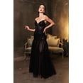 thumbnail image 1 of May Queen MQ1945 Juniors Womens Sleeveless A-Line V-Neckline Satin Long Evening Gown, 1 of 10
