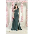 thumbnail image 1 of May Queen MQ1976 Juniors Womens One Shoulder Prom Dress with Side Cape, 1 of 1