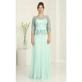 thumbnail image 1 of May Queen MQ2007 Womens Sweetheart Sheer Detailed Rhinestone Formal Gown, 1 of 8