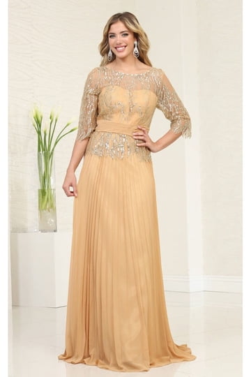 Formal Dress Shops Maxi Dresses in Womens Dresses | Gold - Walmart.com