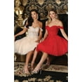 thumbnail image 1 of May Queen MQ2009 Juniors Womens Glitter Sweetheart Tulle Prom Dress, 1 of 11