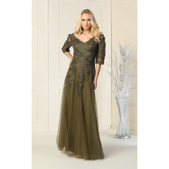 May Queen MQ2035 Juniors Womens Sweetheart Sequin Ruched Gala Long Gown