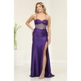thumbnail image 1 of May Queen MQ2088 Juniors Womens Sheer Beaded Embellished Long Gala Gown, 1 of 5