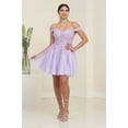thumbnail image 1 of May Queen MQ2099 Juniors Womens A-line Sweetheart Floral Lace Semi-Formal Dress, 1 of 1