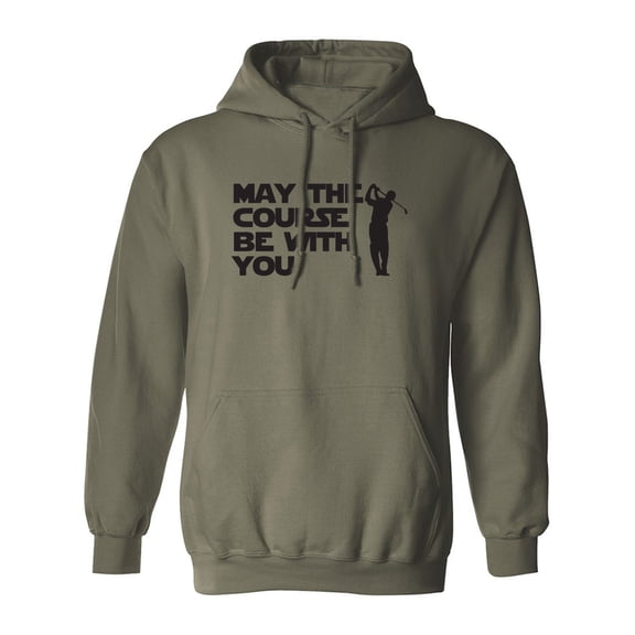 May The Course Be With You Adult Hooded Sweatshirt