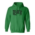 thumbnail image 1 of May The Course Be With You Adult Hooded Sweatshirt, 1 of 1