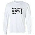 thumbnail image 1 of May The Course Be With You Adult Long Sleeve T-shirt, 1 of 1