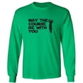 thumbnail image 1 of May The Course Be With You Adult Long Sleeve T-shirt, 1 of 1