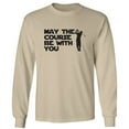 thumbnail image 1 of May The Course Be With You Adult Long Sleeve T-shirt, 1 of 1