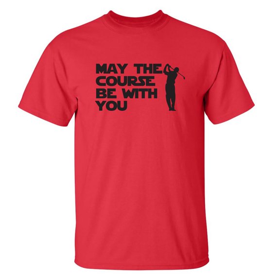 May The Course Be With You Adult Short Sleeve T-shirt