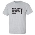 thumbnail image 1 of May The Course Be With You Adult Short Sleeve T-shirt, 1 of 4