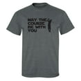 thumbnail image 1 of May The Course Be With You Adult Short Sleeve T-shirt, 1 of 4