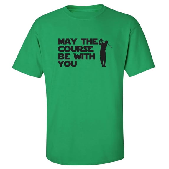May The Course Be With You Adult Short Sleeve T-shirt