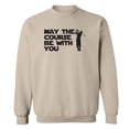 thumbnail image 1 of May The Course Be With You Crewneck Sweatshirt, 1 of 3