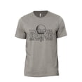 thumbnail image 1 of May The Course Be With You Men's Modern Fit Fun Casual T-Shirt Printed Graphic Tee Military Grey Small, 1 of 3